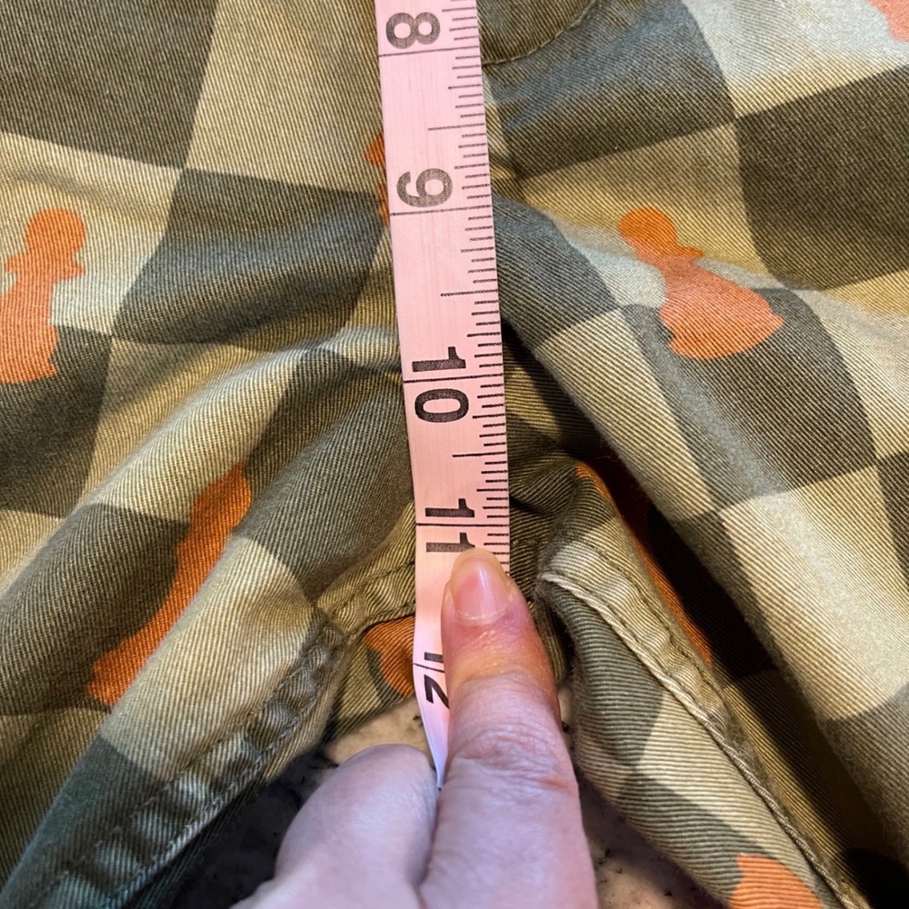 BDG Carpenter Pants Womens 30 Green Checkerboard Chess Print Streetwear Utility - Picture 10 of 11